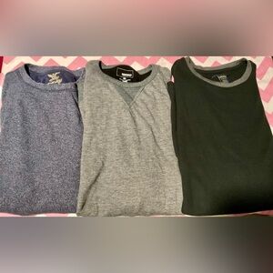 MENS 3 LONG SLEEVE SHIRTS XL